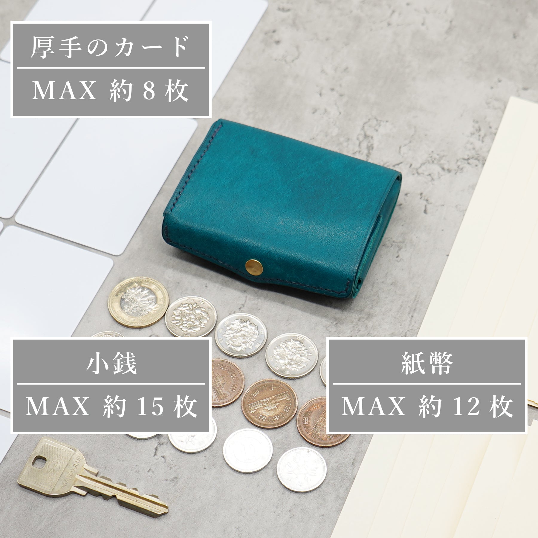 圧倒的な携行性!カードサイズの極小三つ折り財布『timik ティミック』