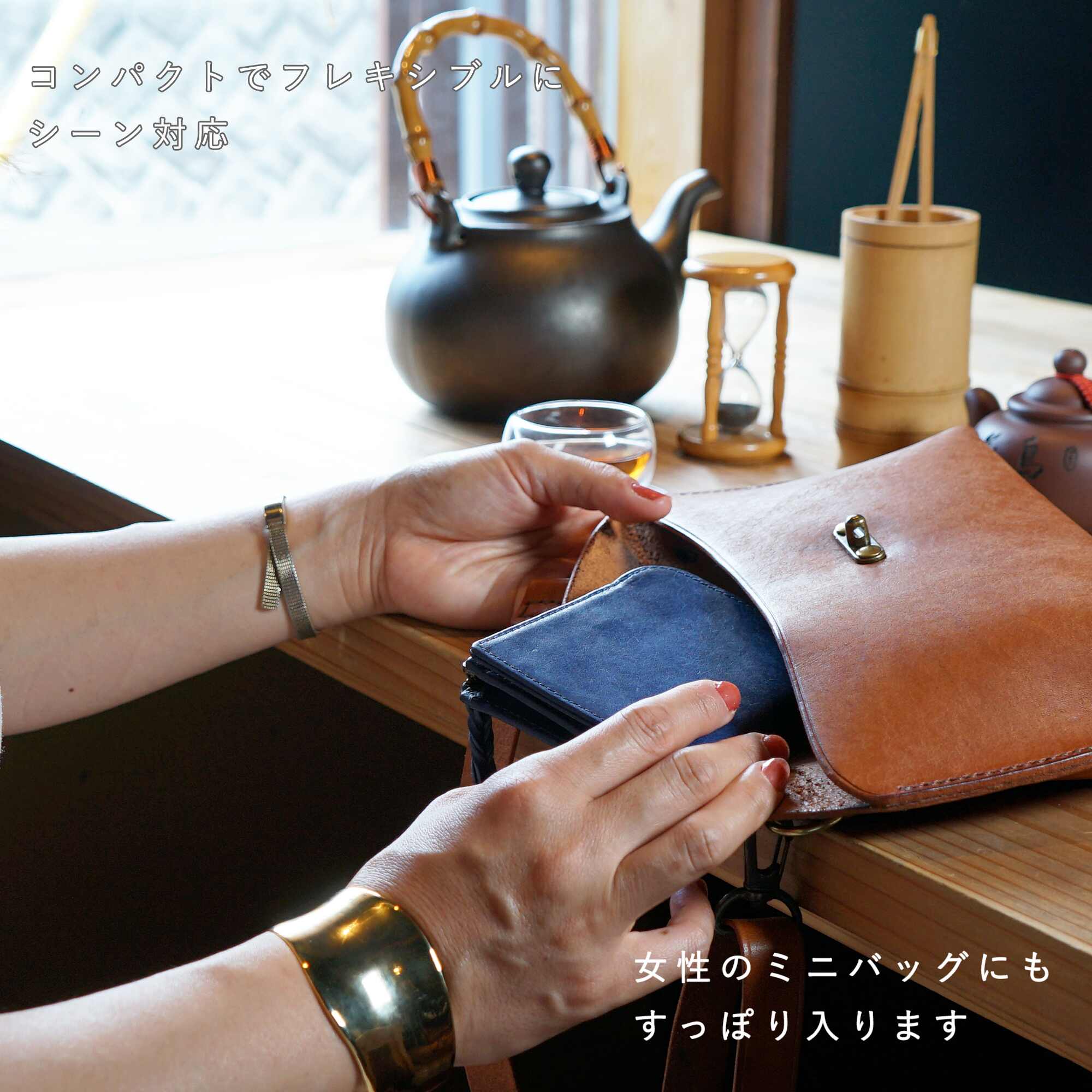 クイックなお支払いを追求した、オールインワン コンパクトLファスナー2つ折り財布 micro wallet LF /graffi(マイクロウォレットLF / グラフィー)