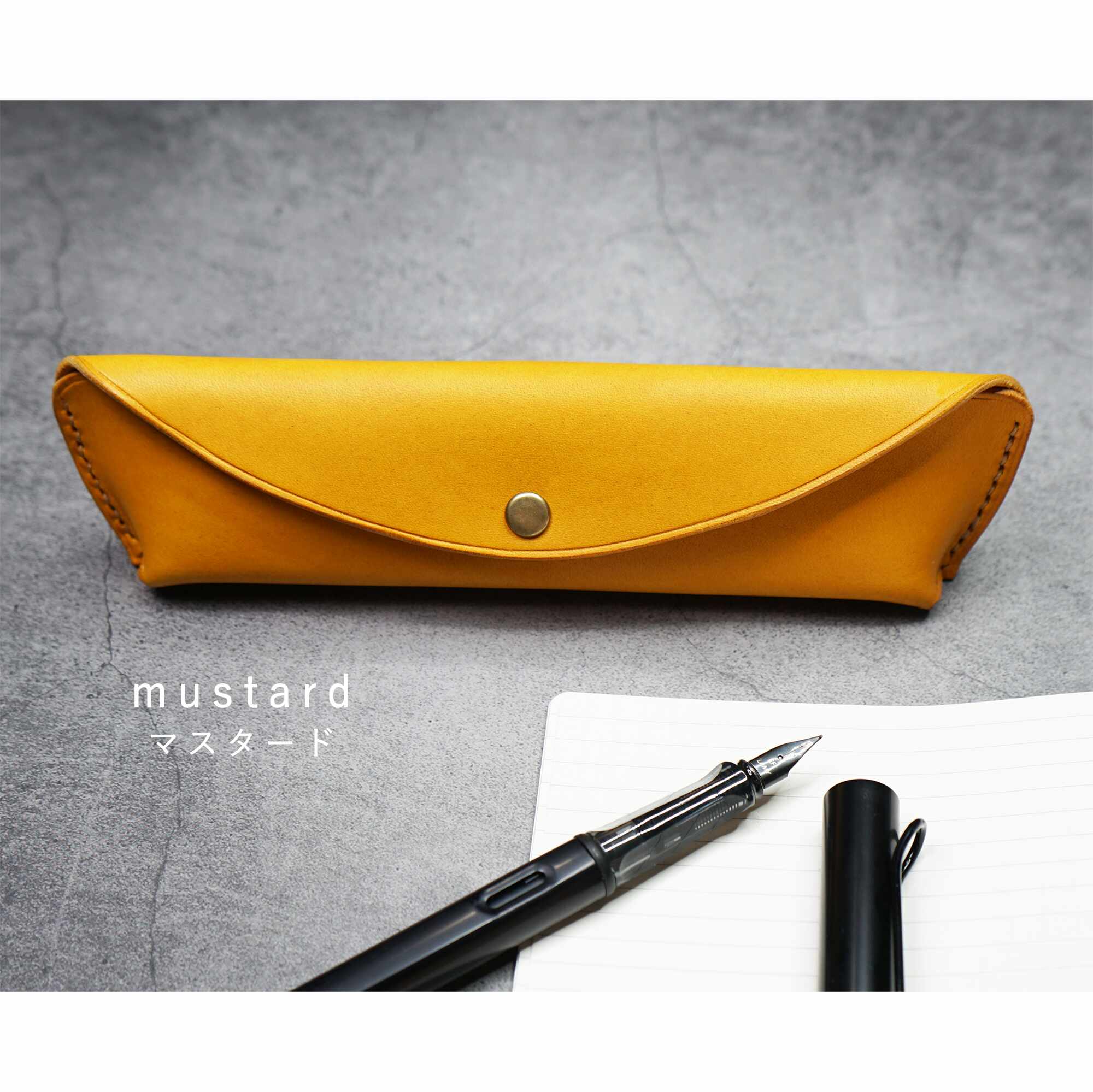 ペントレイのように使える tenui-手縫い イタリアンレザースリムペンケース ROLIA liscio®︎(ローリア/ リスシオ)