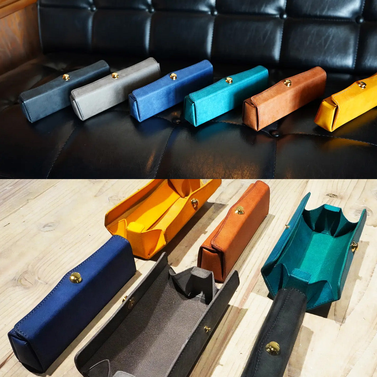 美と機能を極めた、至高のスリムペンケース。置いたまま、片手で簡単に瞬間開閉!『SKITTLE ペンケース』