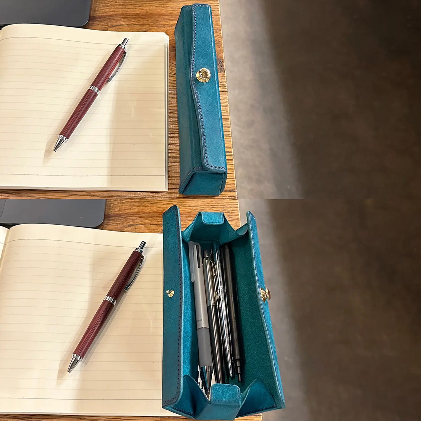 美と機能を極めた、至高のスリムペンケース。置いたまま、片手で簡単に瞬間開閉!『SKITTLE ペンケース』