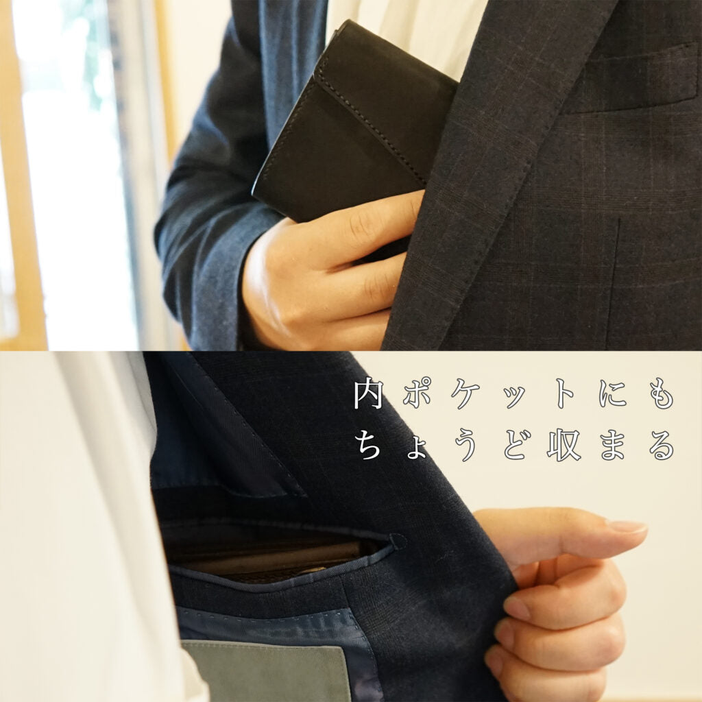 「カードが立つ／小銭が広がる」小さい長財布 stand up wallet GA/ graffi（スタンドアップウォレットGA/ グラフィー）