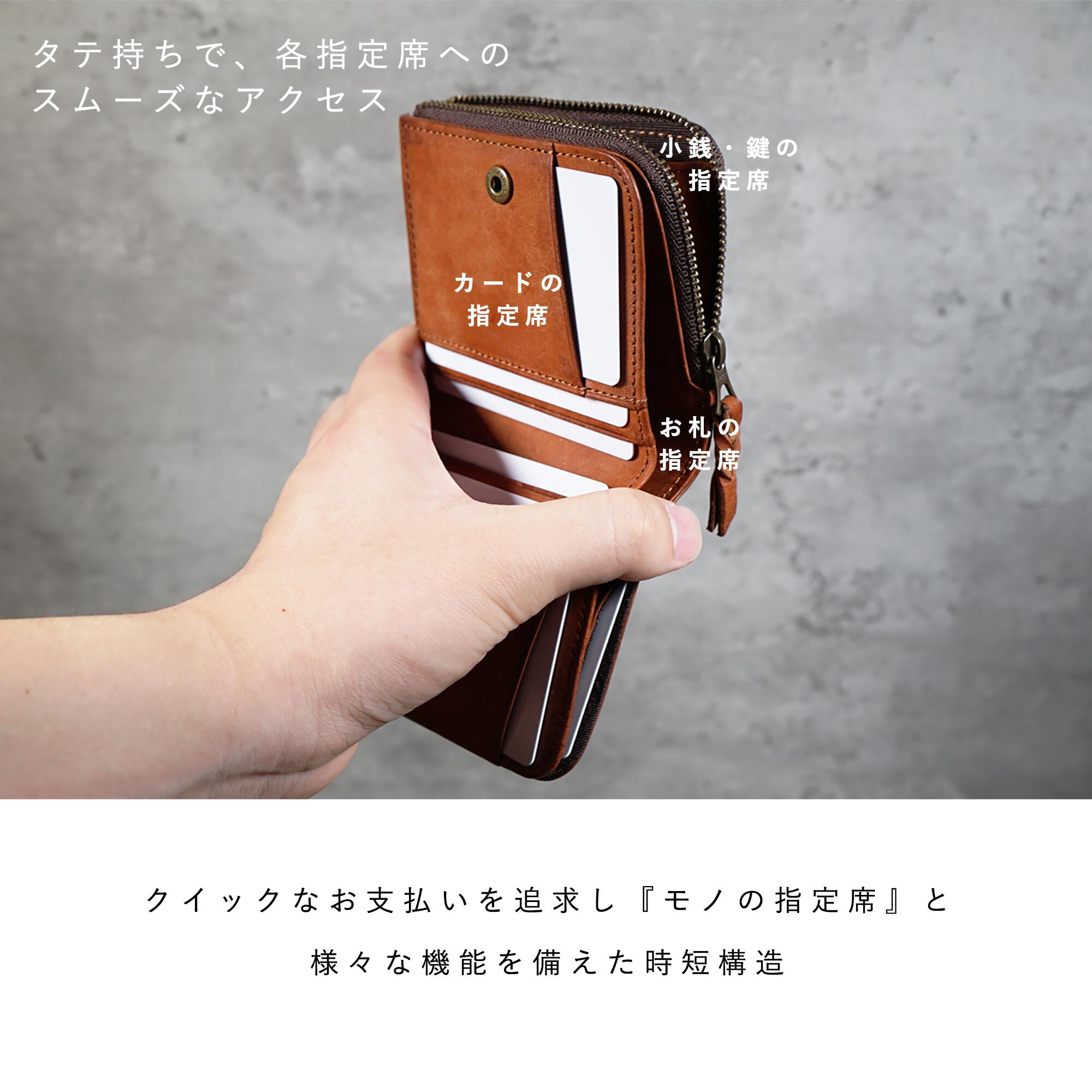 クイックなお支払いを追求した、オールインワン コンパクトLファスナー2つ折り財布 micro wallet LF /graffi（マイクロウ